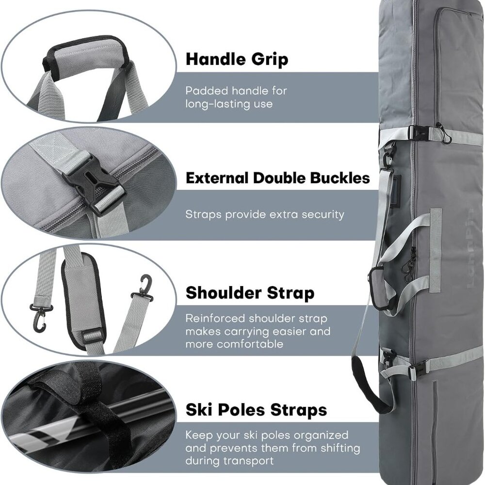 Snowboard Bag 7MM Padding - Picture 7 of 10
